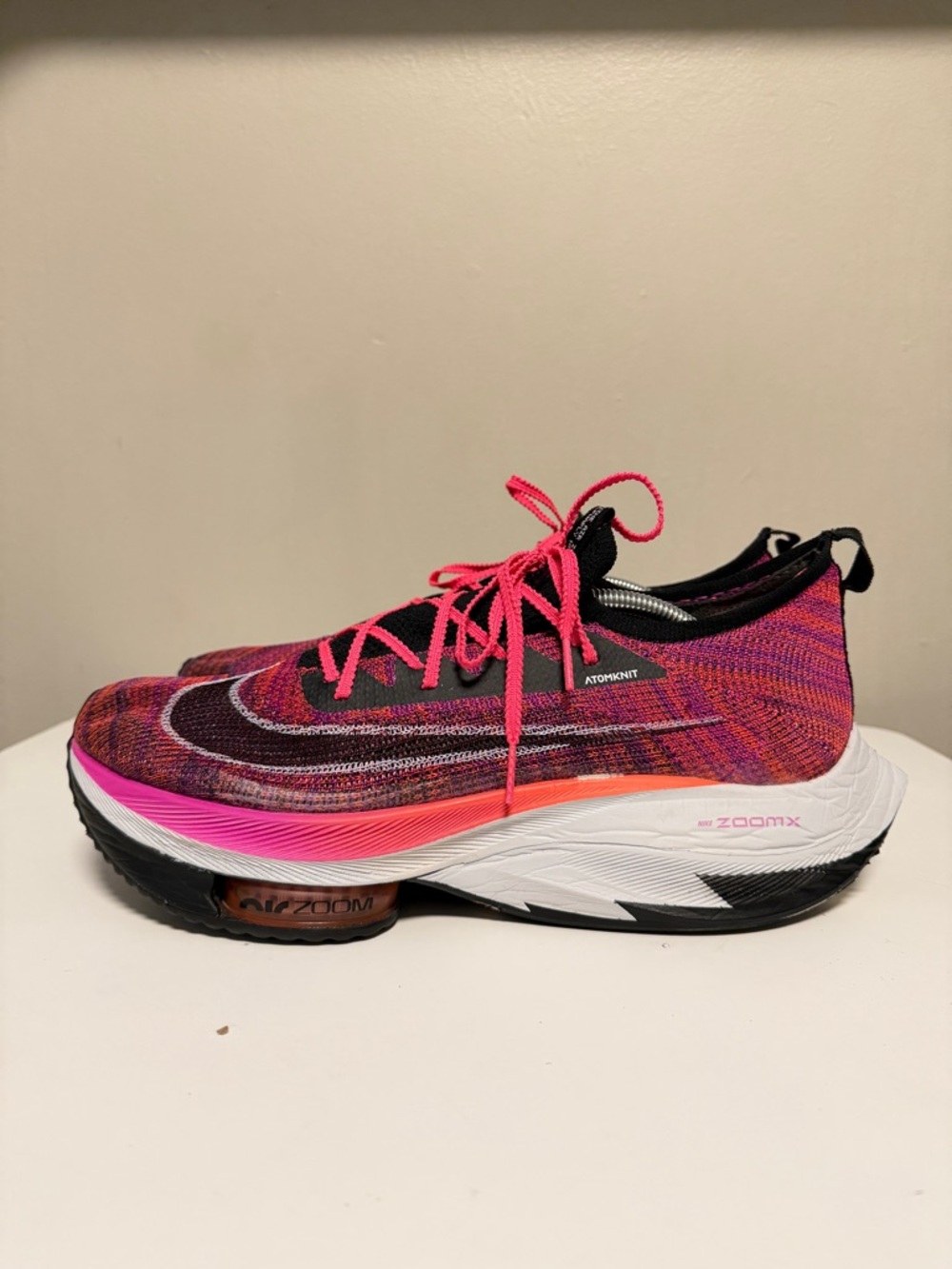 Nike Air Zoom Alphafly NEXT% Flyknit Hyper Violet Shoe CI9925-501 Men’s US 12.5